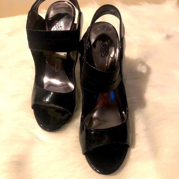 Block Open Toe High Heels - Picture 1 of 3